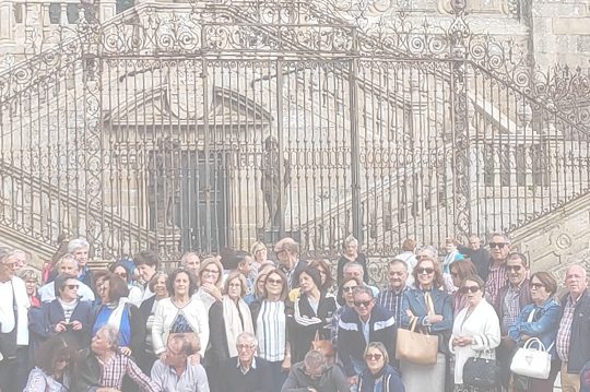 En la plaza del Obradoiro